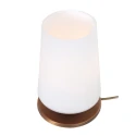 Steinhauer Lampe de table ANCILLA à 1 flamme, court, avec fonction de commutation, conique E27 IP20, bronze brossé gradable