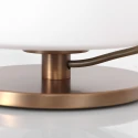 Steinhauer Lampe de table ANCILLA à 1 flamme, court, avec fonction de commutation, conique E27 IP20, bronze brossé gradable