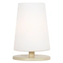 Lampe de table ANCILLA à 1 flamme, petit E27 IP20, crème 