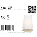 Steinhauer Lampe de table ANCILLA à 1 flamme, petit E27 IP20, crème 
