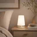Steinhauer Lampe de table ANCILLA à 1 flamme, petit E27 IP20, crème 