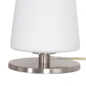 Steinhauer table lamp ANCILLA 1 flame, short, with switching function, conical E27 IP20, steel brushed dimmable