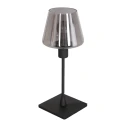 Lampe de table ANCILLA à 1 flamme, avec fonction de commutation, conique E14 IP20, noir mat gradable