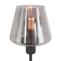 Steinhauer Lampe de table ANCILLA à 1 flamme, avec fonction de commutation, conique E14 IP20, noir mat gradable