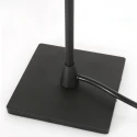 Steinhauer Lampe de table ANCILLA à 1 flamme, avec fonction de commutation, conique E14 IP20, noir mat gradable