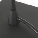 Steinhauer Lampe de table ANCILLA à 1 flamme, avec fonction de commutation, conique E14 IP20, noir mat gradable