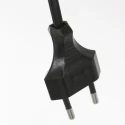 Steinhauer Lampe de table ANCILLA à 1 flamme, avec fonction de commutation, conique E14 IP20, noir mat gradable