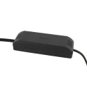 Steinhauer Lampe de table ANCILLA à 1 flamme, avec fonction de commutation, conique E14 IP20, noir mat gradable