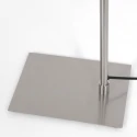 Mexlite floor lamp SERPENT with flex arm, with touch dimmer IP20, steel brushed dimmable