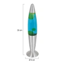 Mexlite Lampe de table VOLCAN avec interrupteur, conique E14 IP20, acier brossé 
