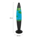 Mexlite Lampe de table VOLCAN avec interrupteur, conique E14 IP20, noir mat 