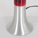 Lampe de table VOLCAN cylindrique, avec interrupteur E14 IP20, acier brossé 