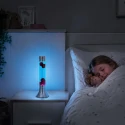 Lampe de table VOLCAN cylindrique, avec interrupteur E14 IP20, acier brossé 