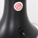 Mexlite table lamp VOLCAN cylindrical, with switch E14 IP20, black matt 