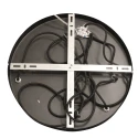 Steinhauer Luminaire à suspension BOLLIQUE 3 flammes, rond E27 IP20, noir mat gradable