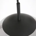 Steinhauer Luminaire à suspension BOLLIQUE 3 flammes, rond E27 IP20, noir mat gradable
