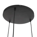 Steinhauer Luminaire à suspension BOLLIQUE 3 flammes, rond E27 IP20, noir mat gradable