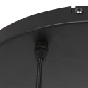 Steinhauer Luminaire à suspension BOLLIQUE 3 flammes, rond E27 IP20, noir mat gradable