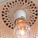 anne light & home Luminaire de plafond MAZE E27 IP20, bambou clair gradable
