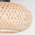 anne light & home Luminaire de plafond MAZE E27 IP20, bambou clair gradable