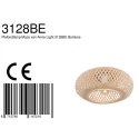 anne light & home Luminaire de plafond MAZE E27 IP20, bambou clair gradable