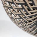 anne light & home Luminaire de plafond MAZE E27 IP20, bambou clair, noir  gradable