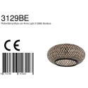 anne light & home Luminaire de plafond MAZE E27 IP20, bambou clair, noir  gradable
