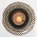 anne light & home table lamp MAZE with switch E27 IP20, bamboo light, black 