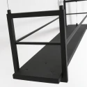 Steinhauer Luminaire à suspension TØR 6 flammes, avec tablette IP20, noir mat gradable