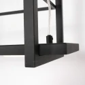 Steinhauer Luminaire à suspension TØR 6 flammes, avec tablette IP20, noir mat gradable