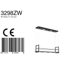 Steinhauer Luminaire à suspension TØR 6 flammes, avec tablette IP20, noir mat gradable