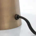 Steinhauer Lampe de table PIMPERNEL Bas, rond, avec interrupteur, avec prise de courant, conique E27 IP20, bronze 