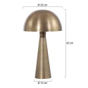 Steinhauer Lampe de table PIMPERNEL Bas, rond, avec interrupteur, avec prise de courant, conique E27 IP20, bronze 
