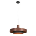 anne light & home Luminaire à suspension FLINTER à 1 flamme E27 IP20, bois gradable