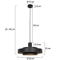 anne light & home pendant luminaire FLINTER E27 IP20, dimmable