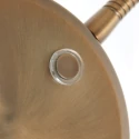 Mexlite Lampadaire PLATU avec bras flexible, avec variateur tactile IP20, bronze gradable