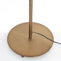 Mexlite Lampadaire PLATU avec bras flexible, avec variateur tactile IP20, bronze gradable