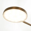 Mexlite Lampadaire PLATU avec bras flexible, avec variateur tactile IP20, bronze gradable