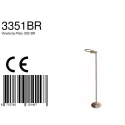 Mexlite Lampadaire PLATU avec bras flexible, avec variateur tactile IP20, bronze gradable