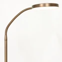 Mexlite Lampadaire PLATU avec bras flexible, avec variateur tactile IP20, bronze gradable
