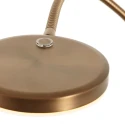Mexlite Lampadaire PLATU avec bras flexible, avec variateur tactile IP20, bronze gradable