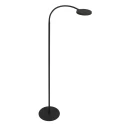 floor lamp PLATU with flex arm, with touch dimmer IP20, black matt dimmable