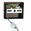 Steinhauer wall luminaire MURO 1 flame, round G9 IP20, cocoa dimmable