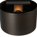 Steinhauer wall luminaire MURO 1 flame, round G9 IP20, cocoa dimmable