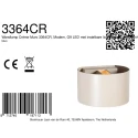 Steinhauer wall luminaire MURO 1 flame, round G9 IP20, creme dimmable