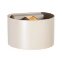 Steinhauer wall luminaire MURO 1 flame, round G9 IP20, creme dimmable
