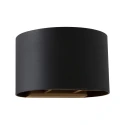 wall luminaire MURO up / down, round, adjustable G9 IP20, black matt dimmable