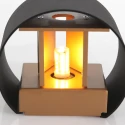 Steinhauer wall luminaire MURO up / down, round, adjustable G9 IP20, black matt dimmable