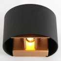 Steinhauer wall luminaire MURO up / down, round, adjustable G9 IP20, black matt dimmable