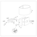 Steinhauer wall luminaire MURO up / down, round, adjustable G9 IP20, black matt dimmable